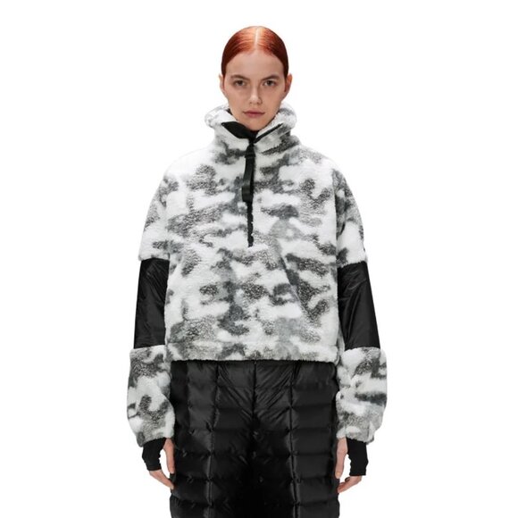 NWT Rains W Kofu Fleece Pullover // Camo - Picture 1 of 11
